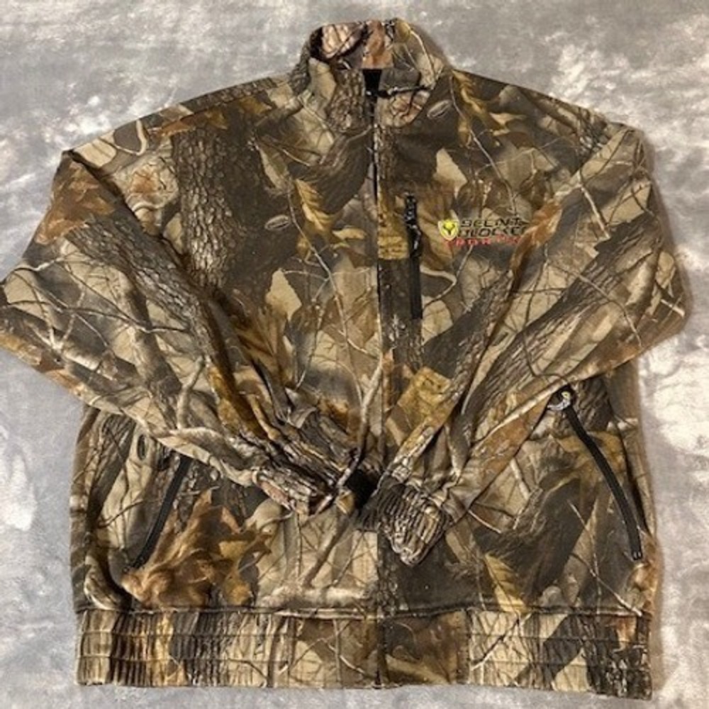 ScentBlocker Frontier Camo Jacket Men's Size 2XL Mossy Oak Full Zip Pockets